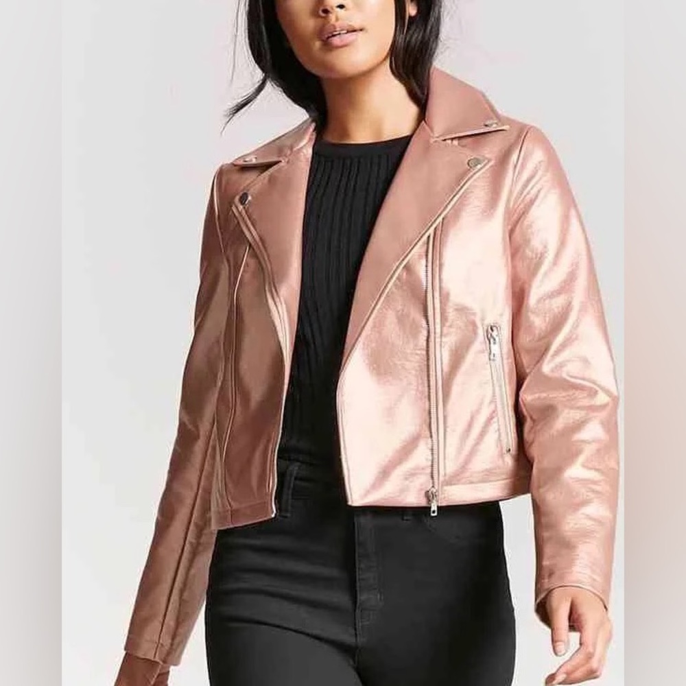 **SOLD** Metallic Pearl Pink Sparkly Jacket💞💞